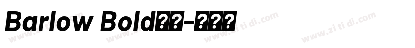 Barlow Bold字体字体转换